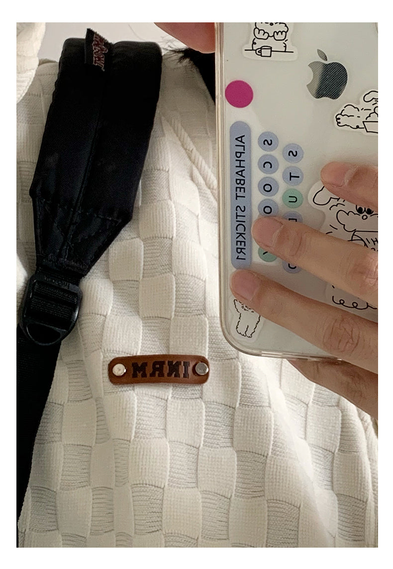 INRM Textured Check Cardigan