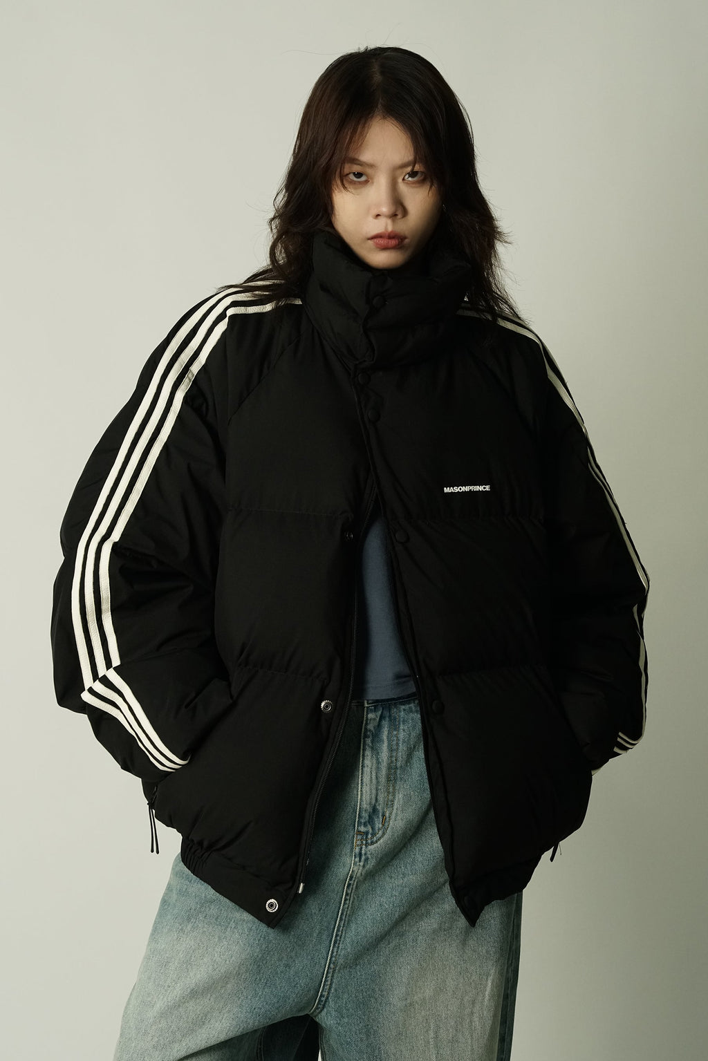 MASONPRINCE Striped Puffer Jacket