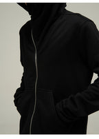 HJK Exclusive Asymmetrical Zip Hooded Jacket