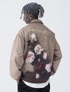 HARSH and CRUEL Painted Flowers Windbreaker Jacket