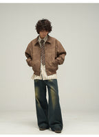 WLNEXT Distressed Faux Leather Jacket