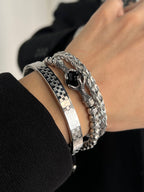 MINBIN "Mittsu" Three-Piece Bracelet Set