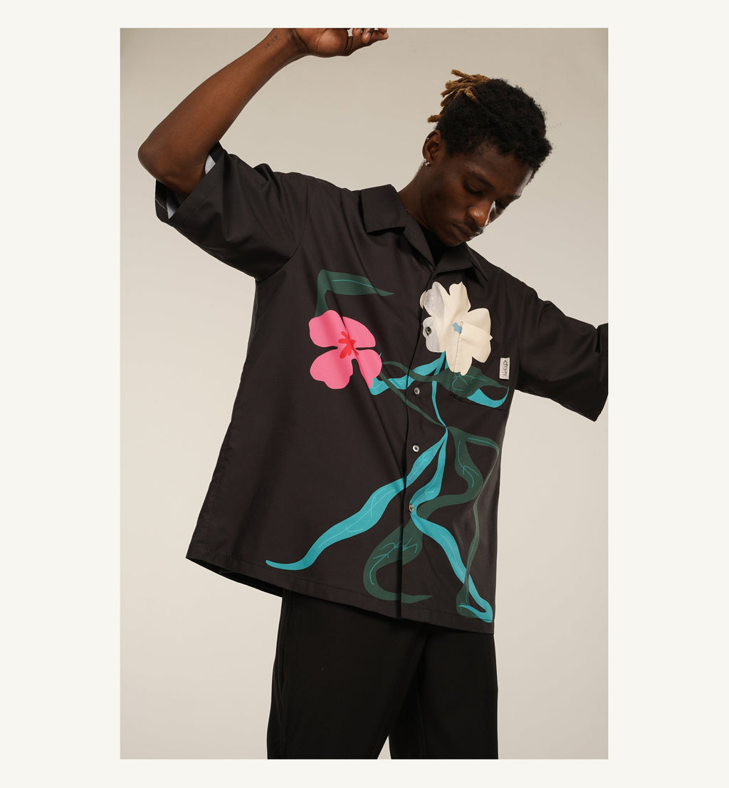 EMPTY REFERENCE "Inflorescence" Button-Up Shirt