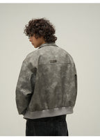 WLNEXT Distressed Faux Leather Jacket