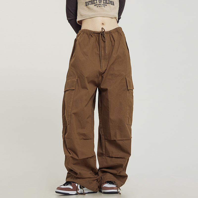 CTB Monochrome Baggy Cargo Pants