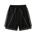 MRNEARLY Layered Zip Shorts