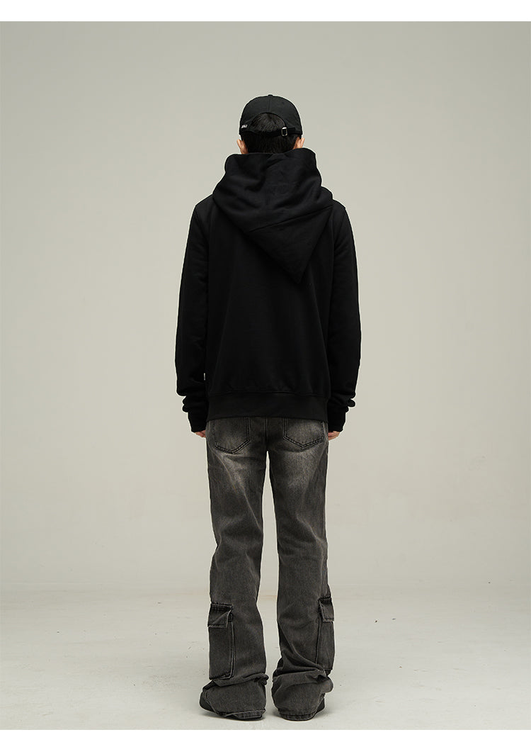 HJK Exclusive Asymmetrical Zip Hooded Jacket
