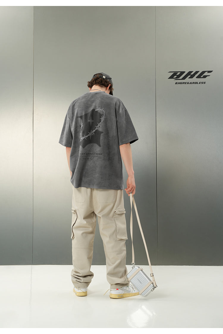 BJHG "Thorns" Suede Tee
