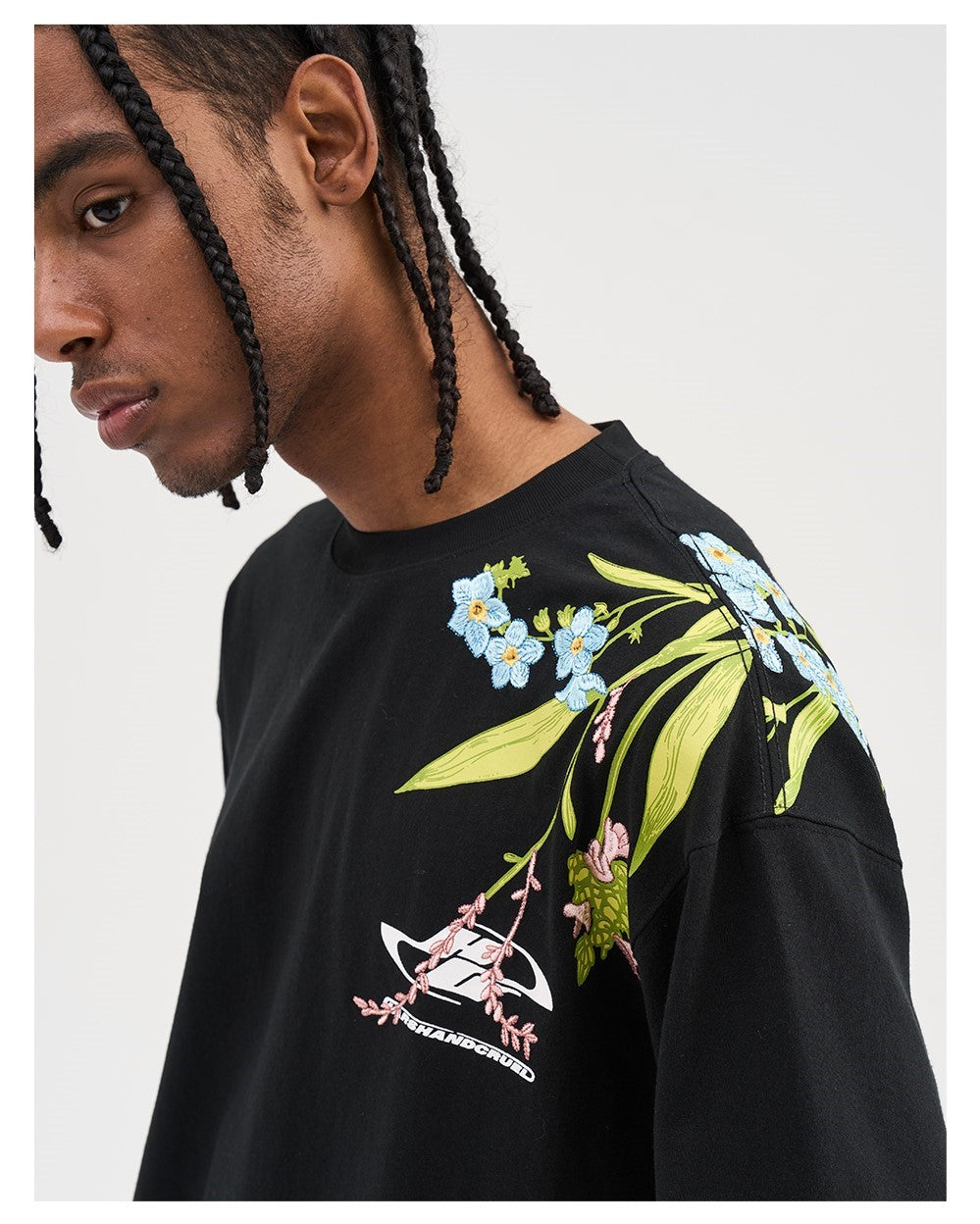 HARSH and CRUEL Embroidered "Bloom" Tee