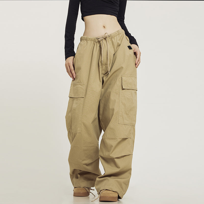 CTB Monochrome Baggy Cargo Pants