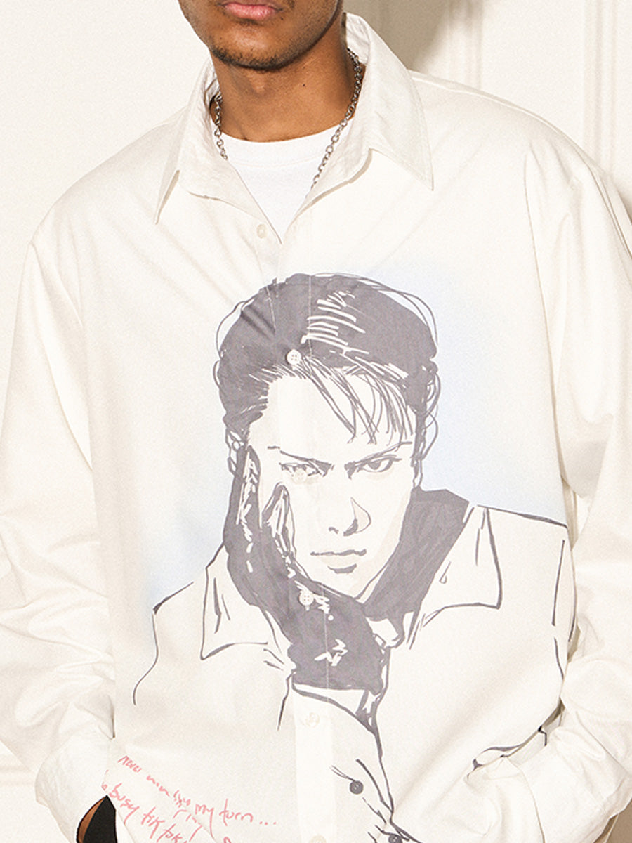 REVERSE IRONY Portrait Button Long Sleeve