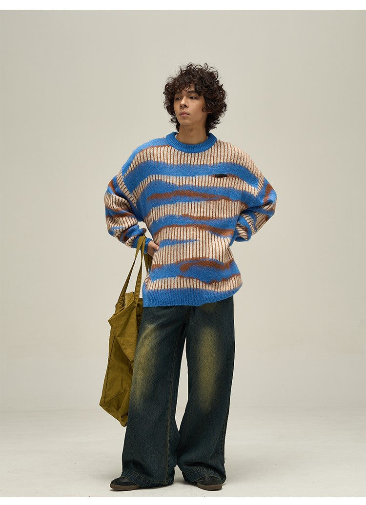 WLNEXT Double Striped Sweater