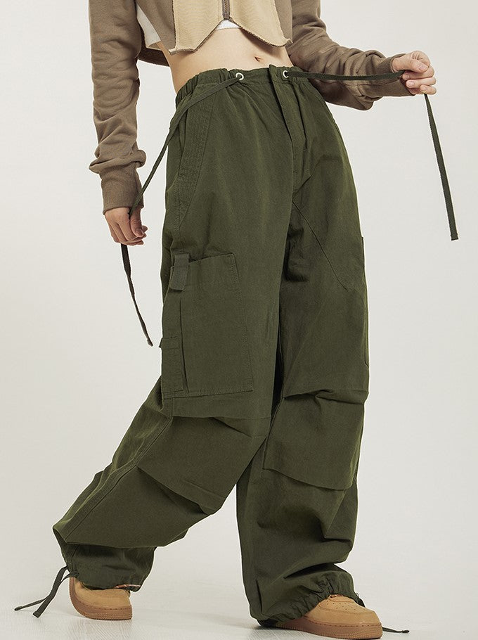 CTB Pleated Baggy Cargo Pants