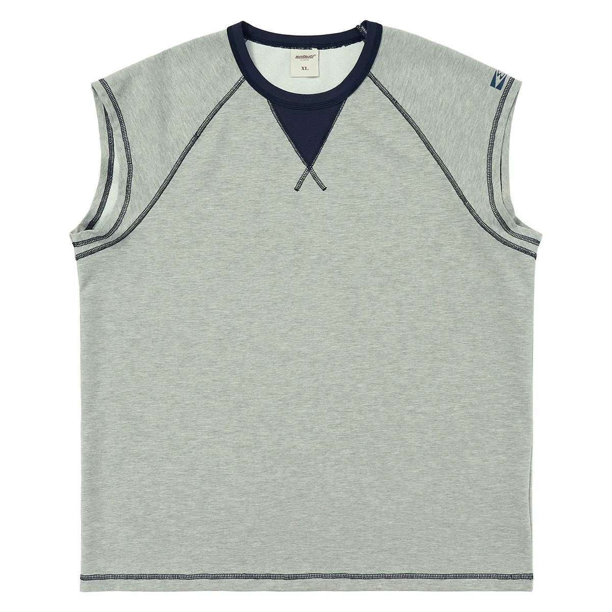 Mentmate Contrast Stitched Sleeveless Tee