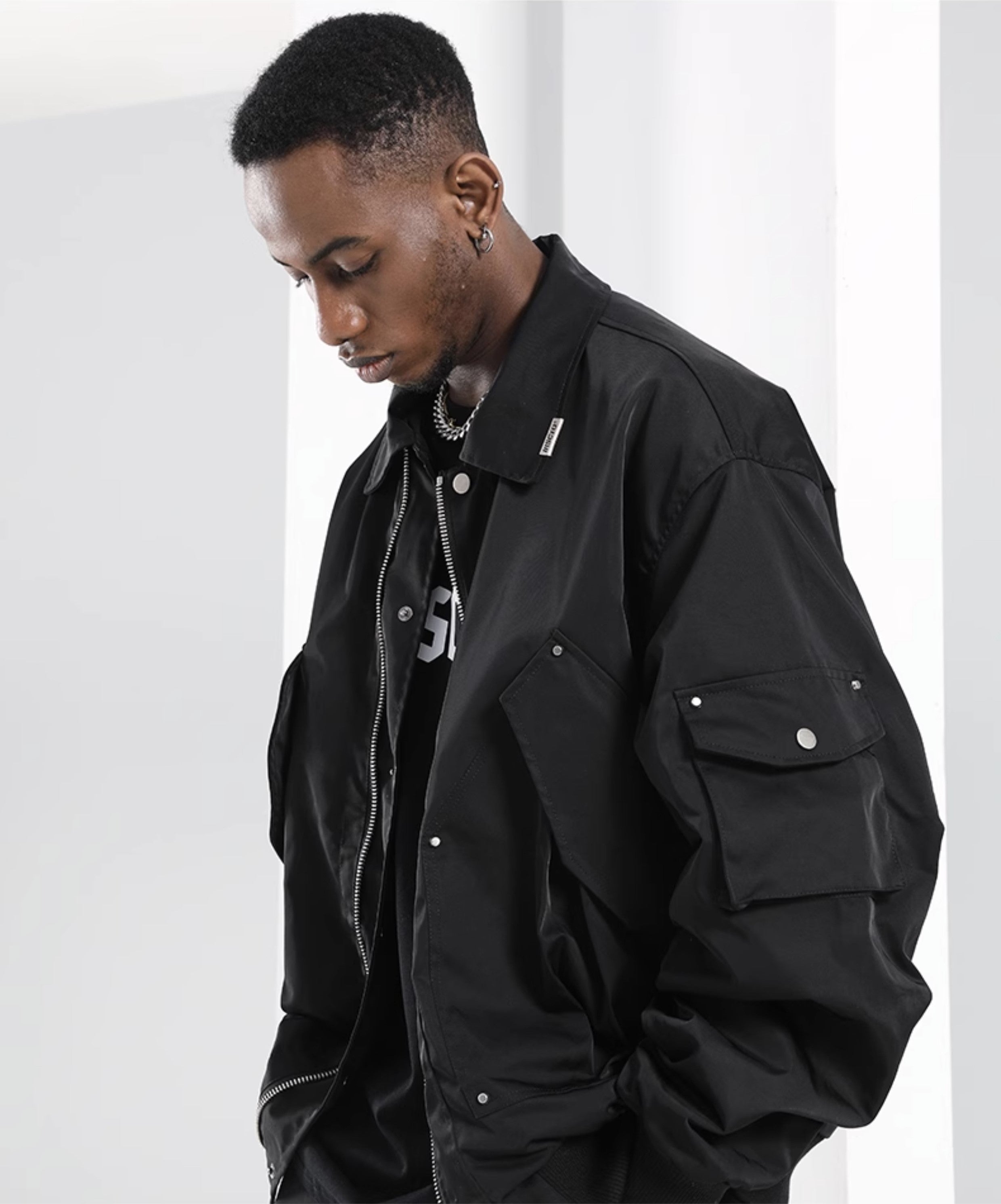 NOSAW Studded Flight Jacket