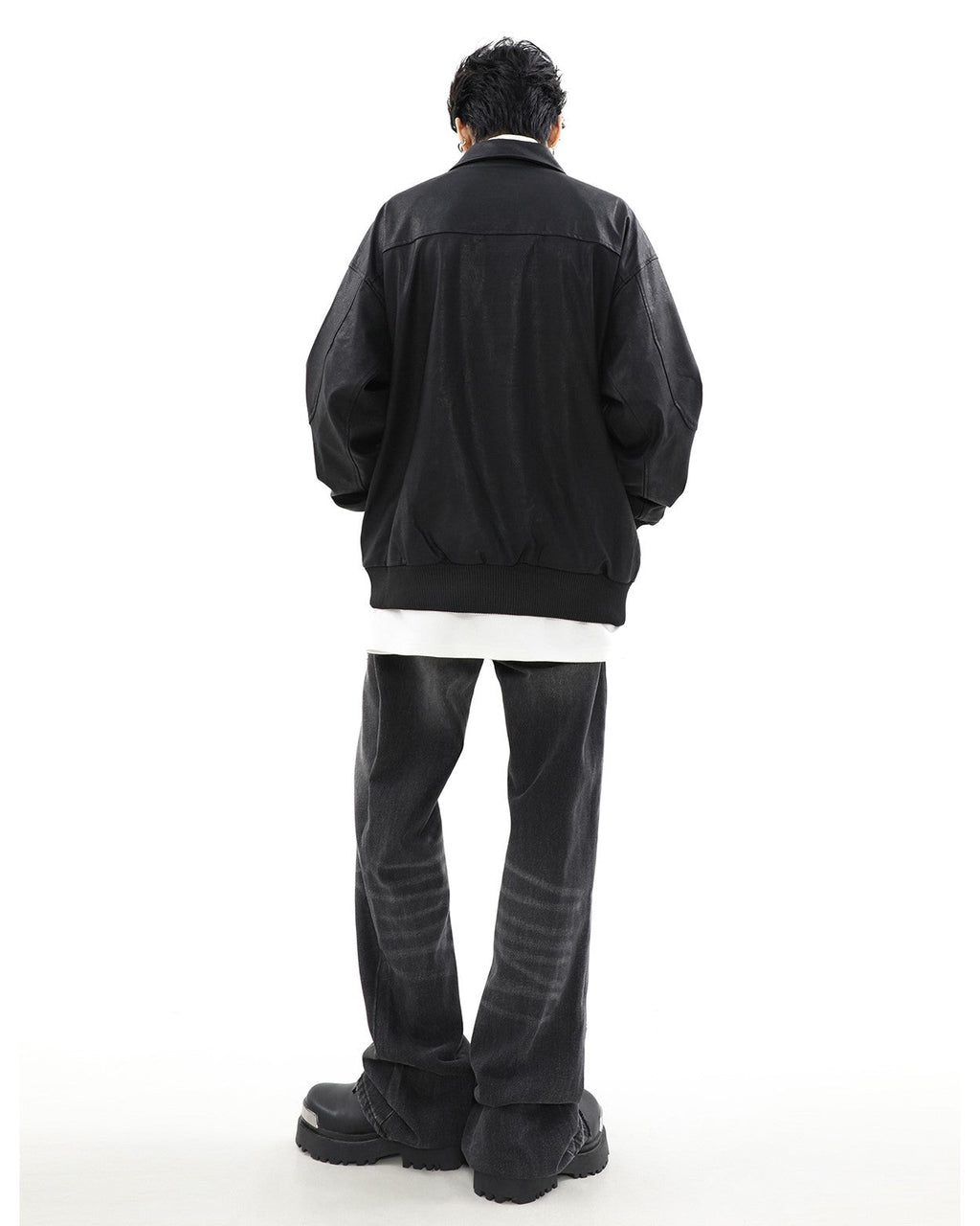 MRNEARLY Star-Studded Bomber Jacket