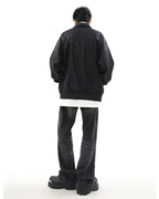 MRNEARLY Star-Studded Bomber Jacket