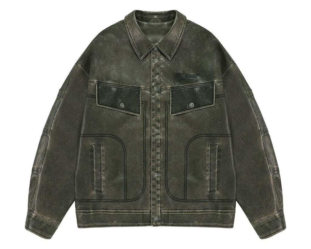 BJHG Vintage Motorcycle Jacket