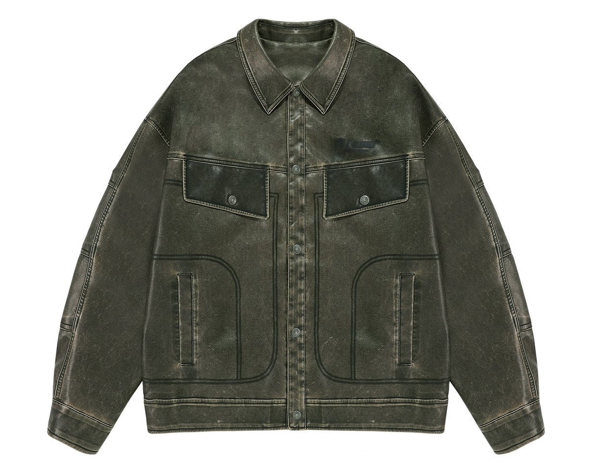 BJHG Vintage Motorcycle Jacket