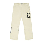 EMPTY REFERENCE Two-Tone Flower Corduroy Trousers