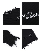 PCLP "Lost Inside" Distressed Knit Sweater