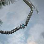 WLNEXT Round Chain Pearl Necklace