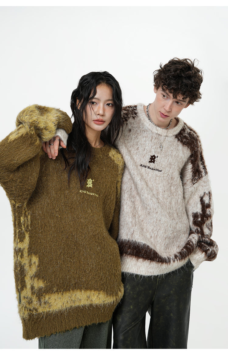 BJHG Textured Jacquard Sweater