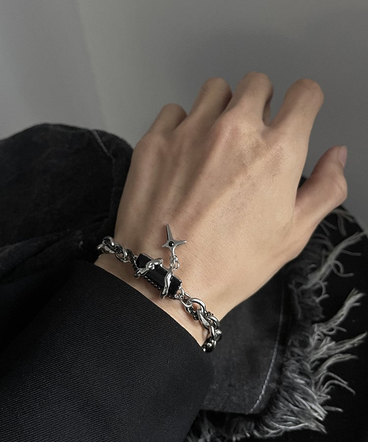 HEIMA Obsidian Thorn Bracelet