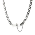 GUUKA "Lightning Bar" Double Chain Necklace