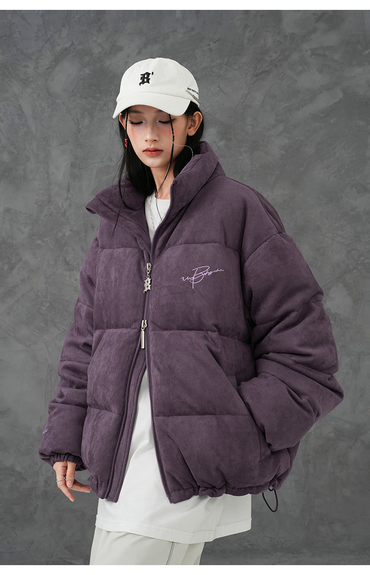 BJHG Suede Puffer Jacket