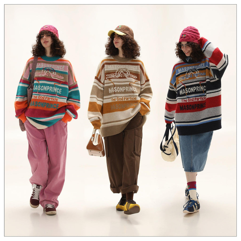 MASONPRINCE Multi Color Alpaca Knit Sweater