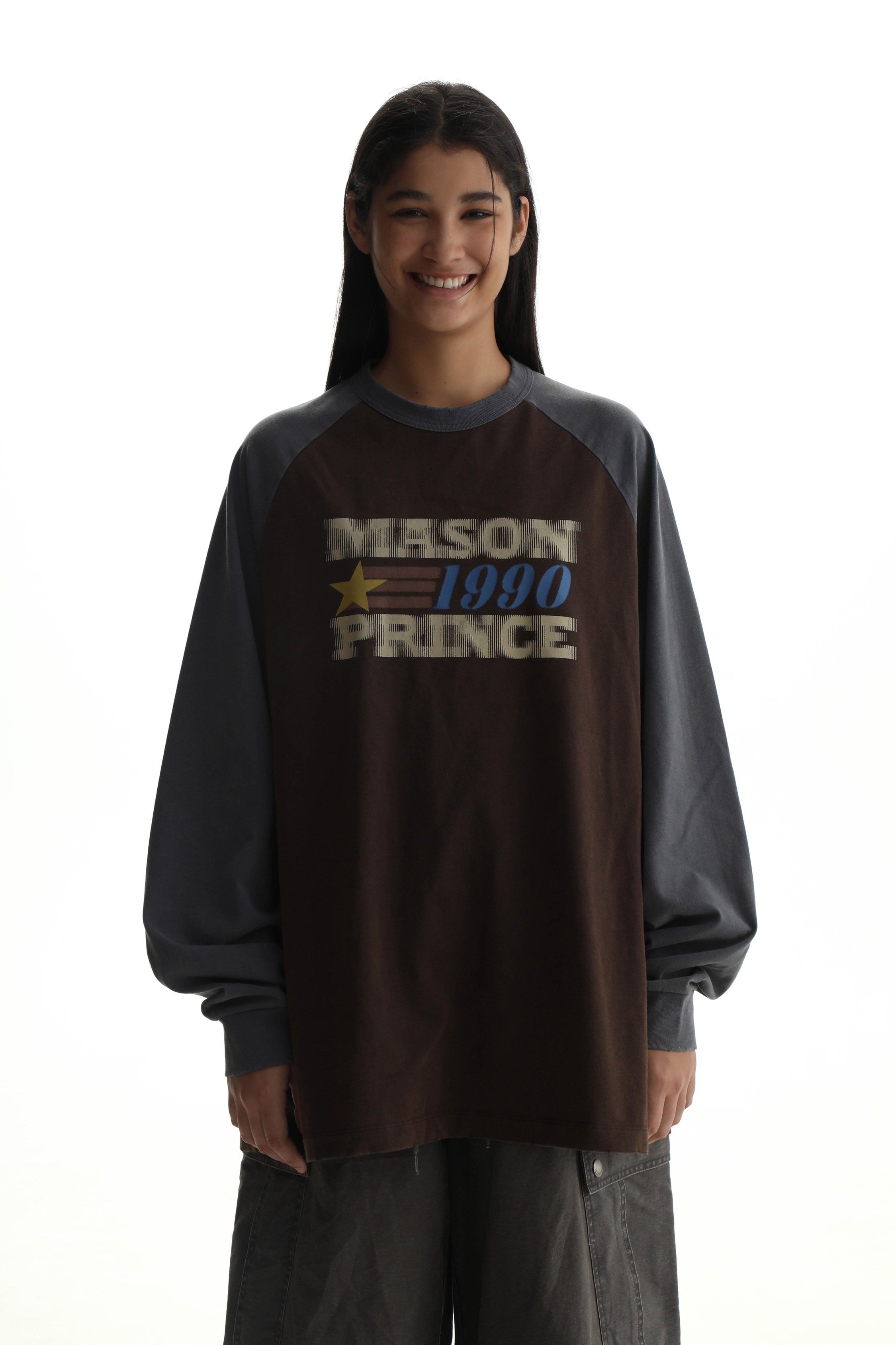 MASONPRINCE "1990" Contrast Long Sleeve