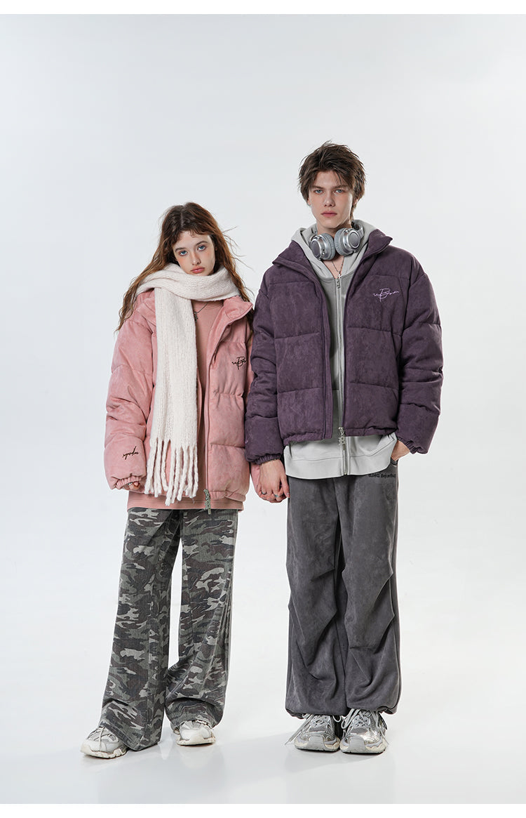 BJHG Suede Puffer Jacket