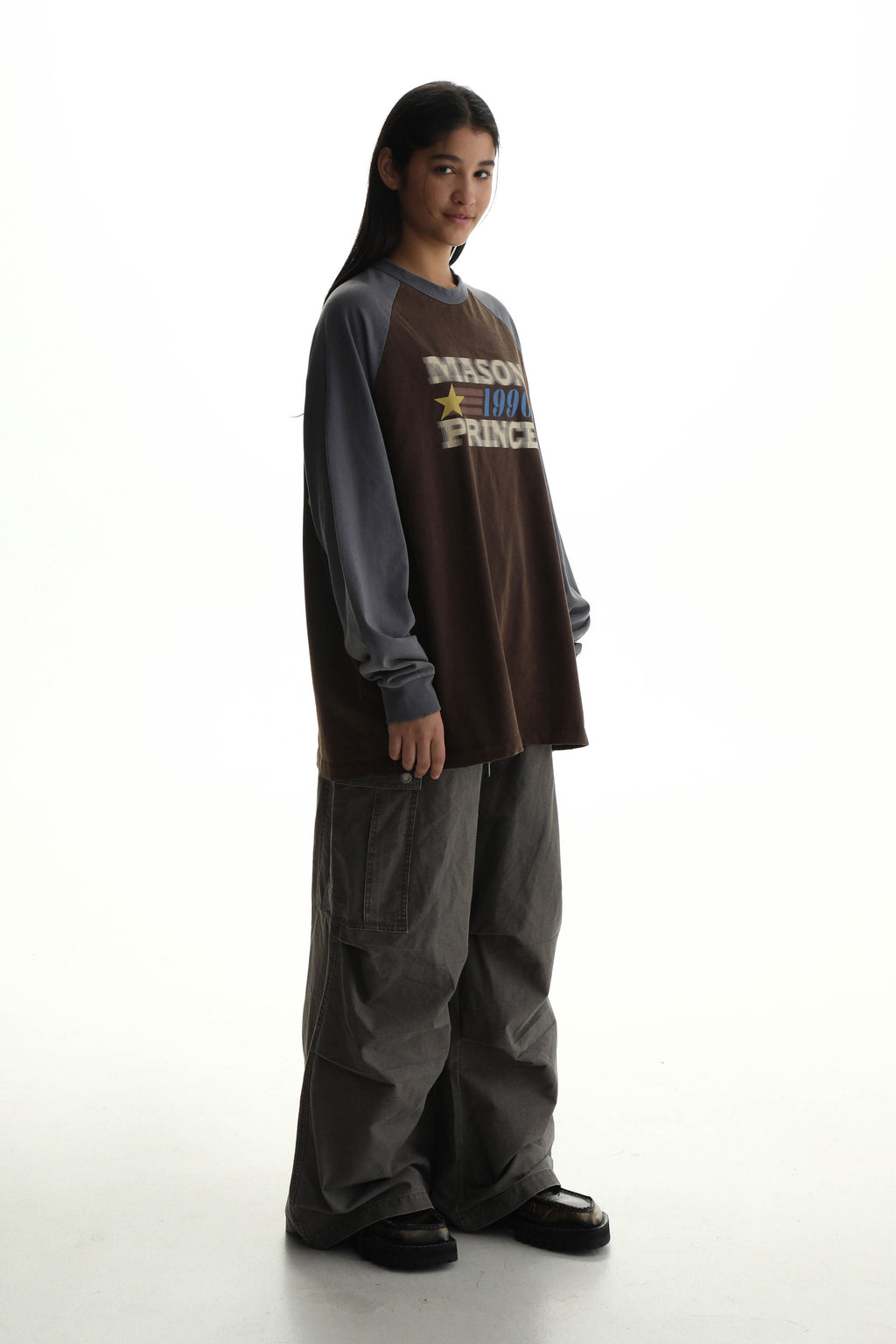 MASONPRINCE "1990" Contrast Long Sleeve