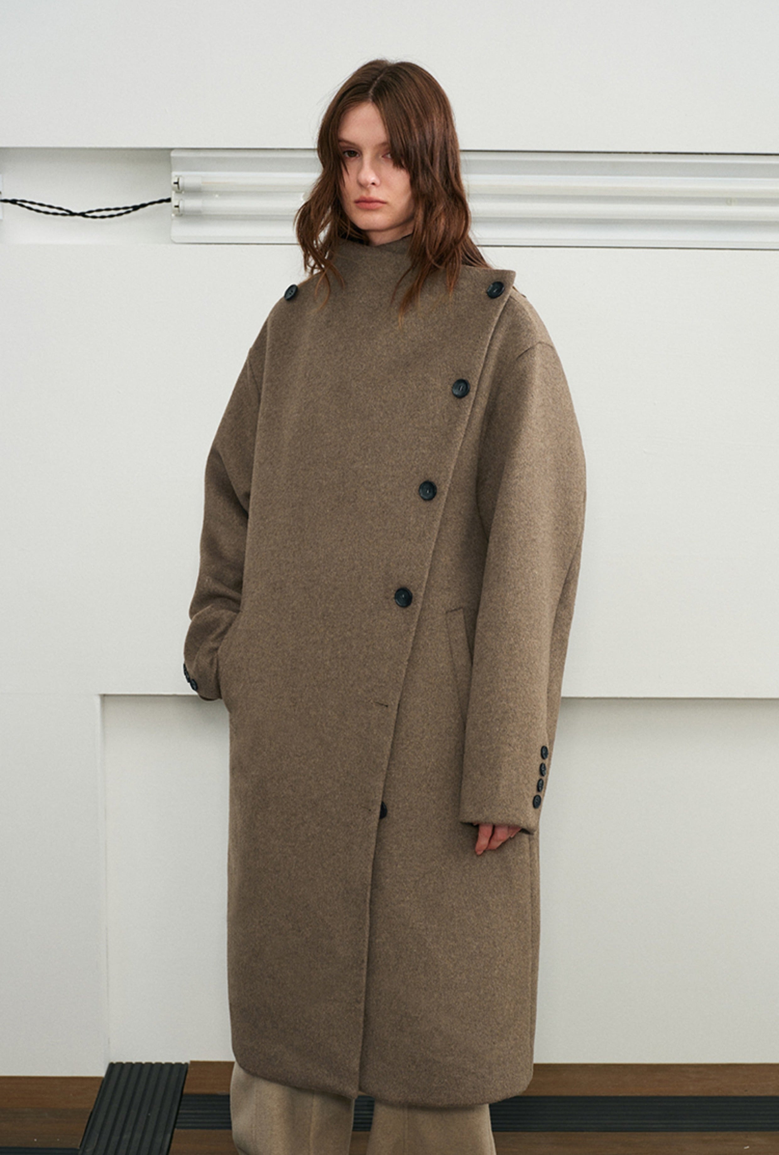 KREATE Avant-Garde Modular Wool Overcoat