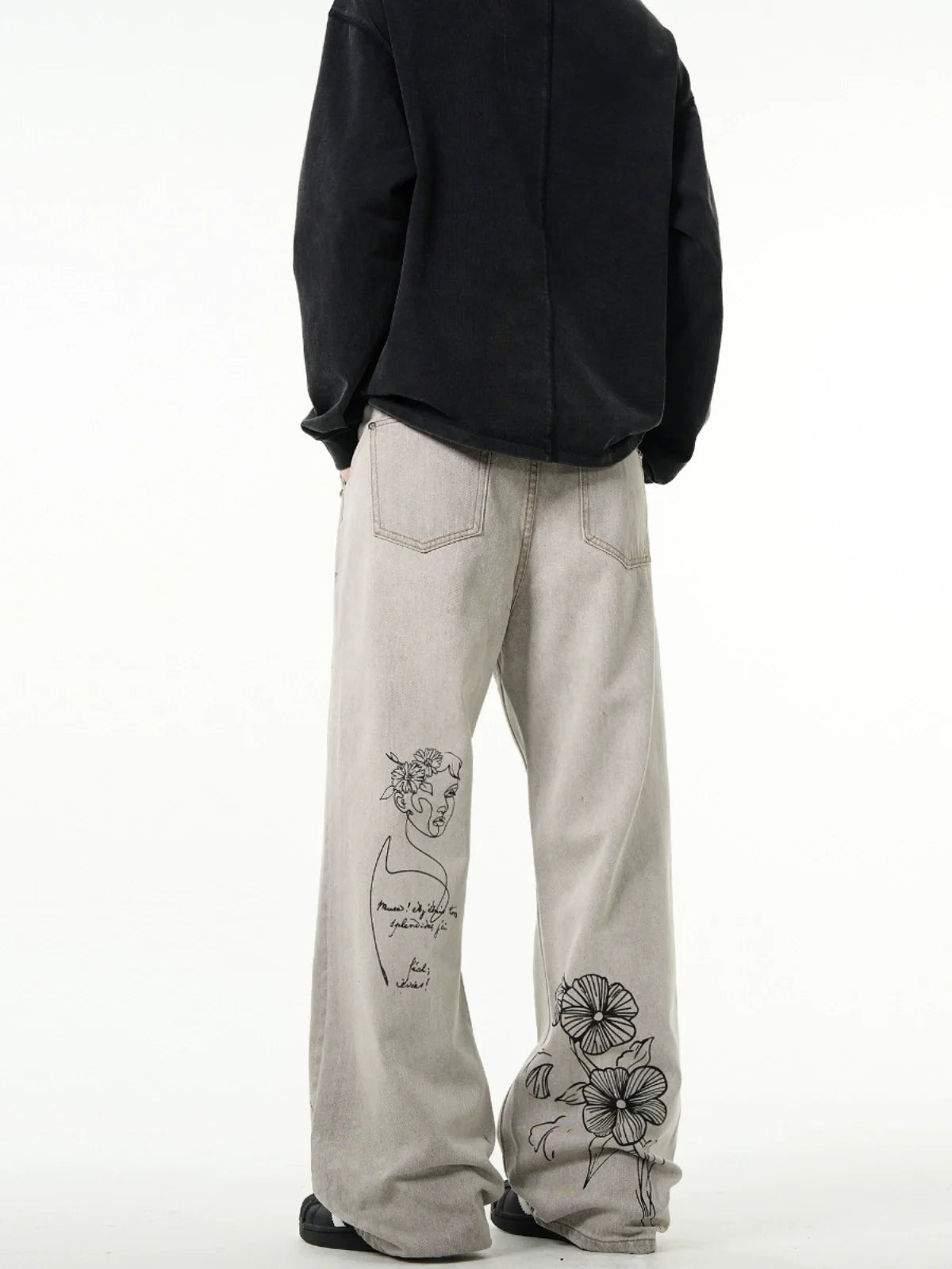 MADWITCH Script "Muse" Denim Jeans