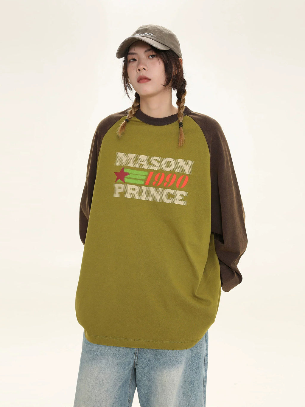 MASONPRINCE "1990" Contrast Long Sleeve