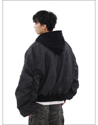 MRNEARLY Vintage Faded Bomber Jacket