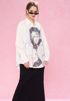 REVERSE IRONY Portrait Button Long Sleeve