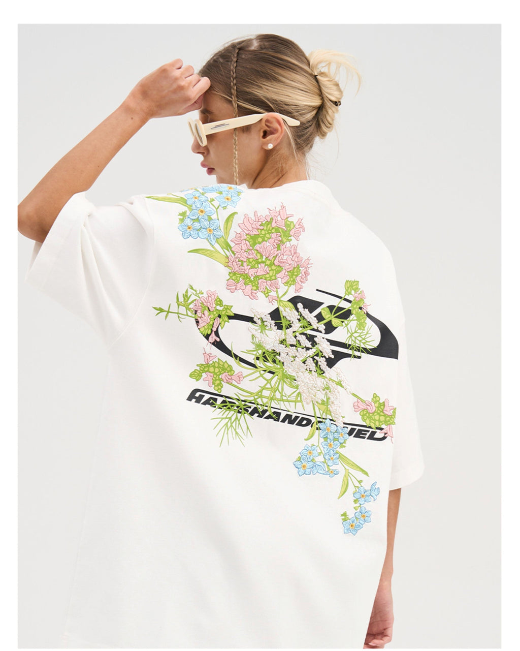 HARSH and CRUEL Embroidered "Bloom" Tee