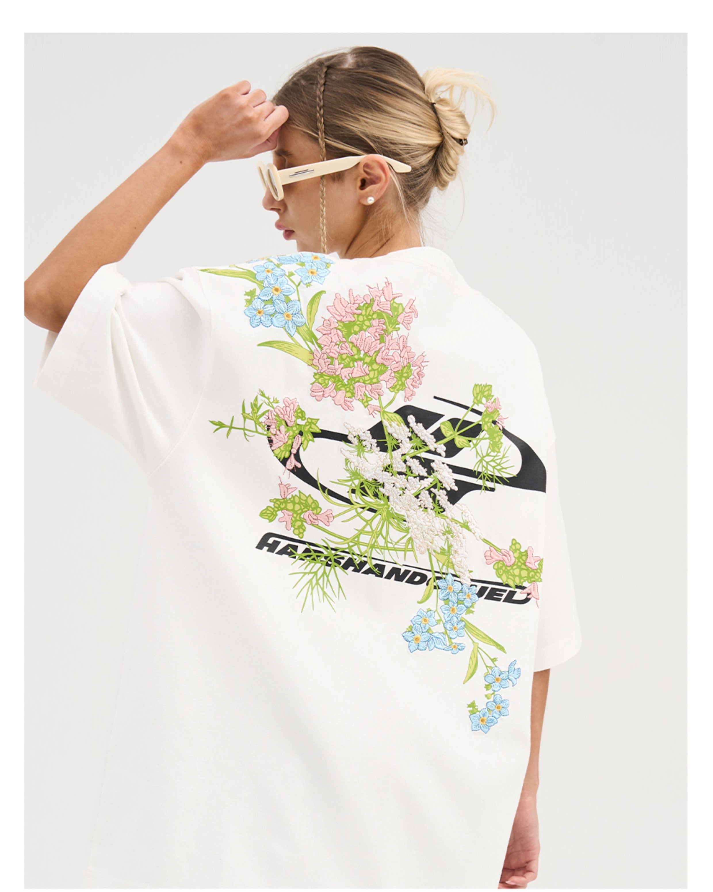 HARSH and CRUEL Embroidered "Bloom" Tee