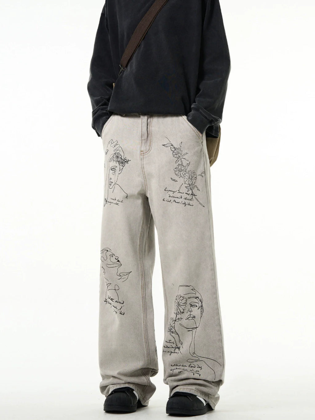 MADWITCH Script "Muse" Denim Jeans