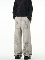 MADWITCH Script "Muse" Denim Jeans