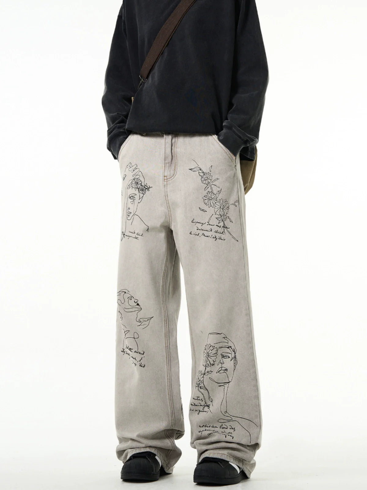 MADWITCH Script "Muse" Denim Jeans