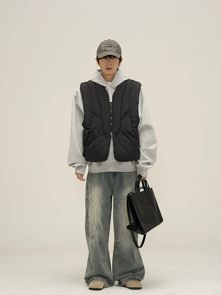 Paneled Puffer Vest
