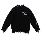 PCLP "Lost Inside" Distressed Knit Sweater