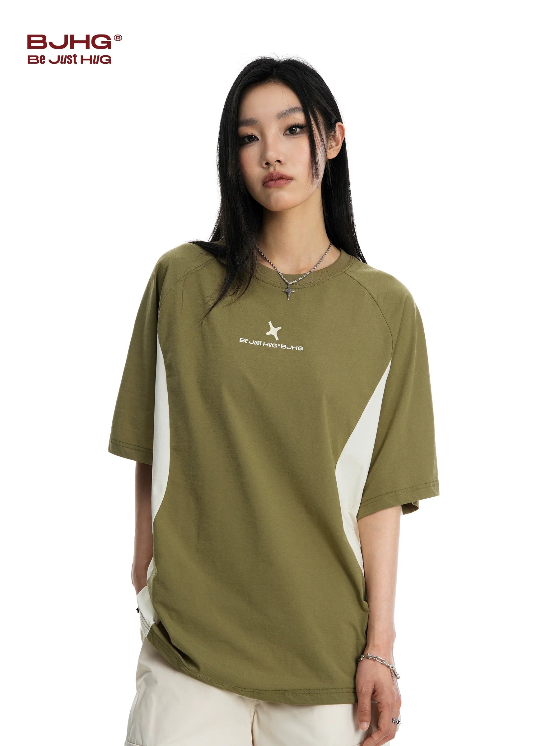 BJHG Curve Contrast Tee