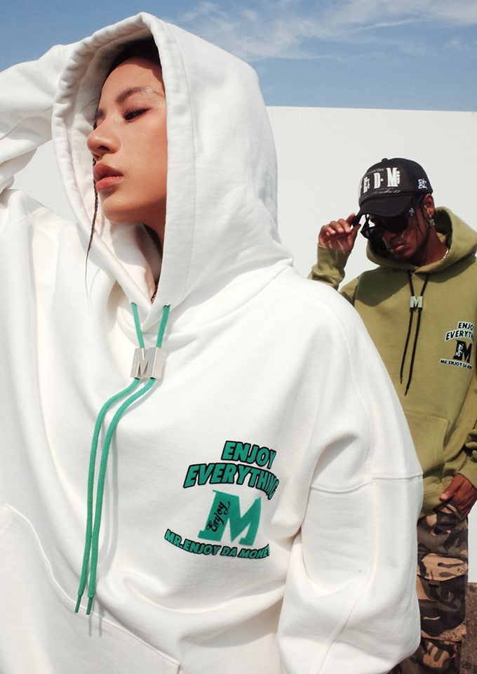 MEDM M Buckle Drawstring Hoodie