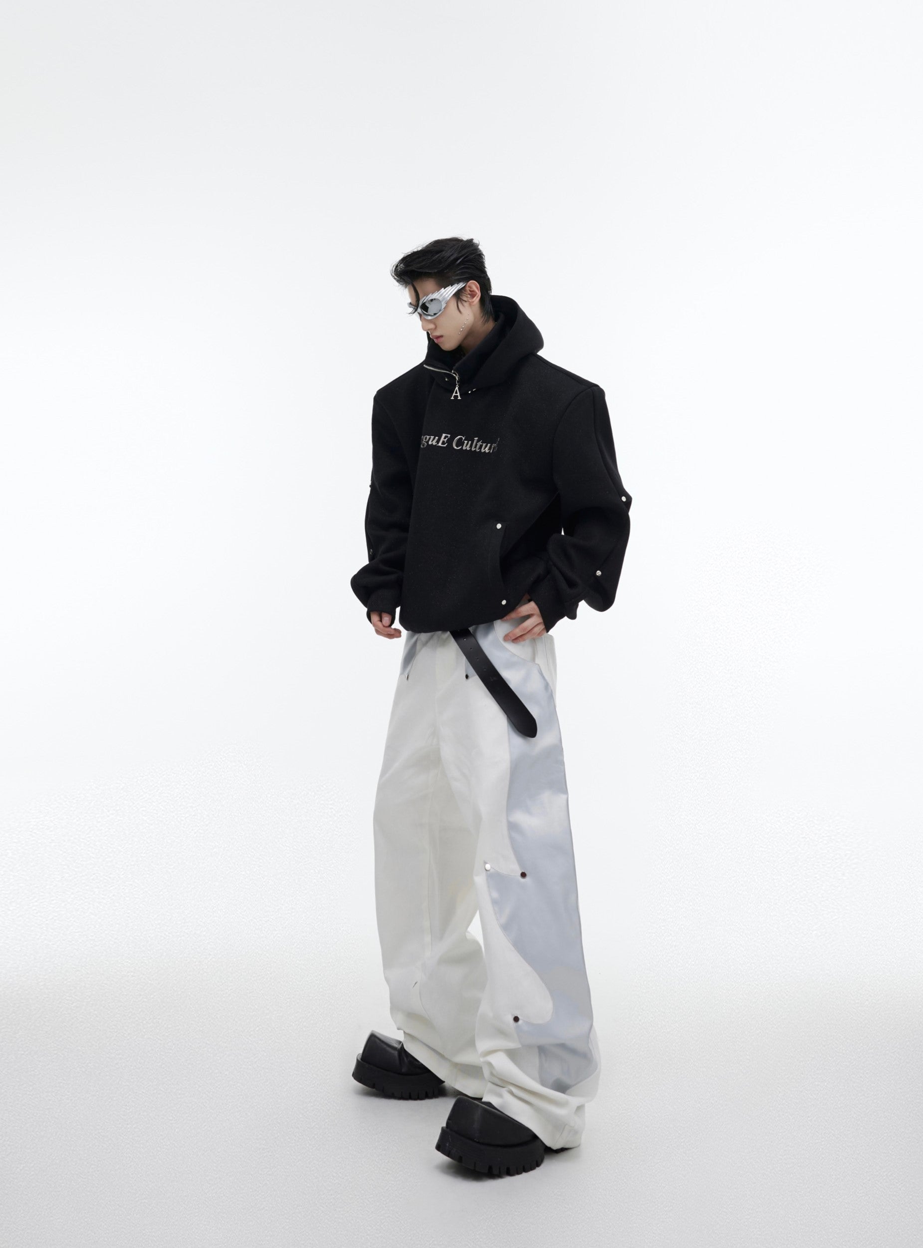 CulturE Silver-Studded Logo Hoodie
