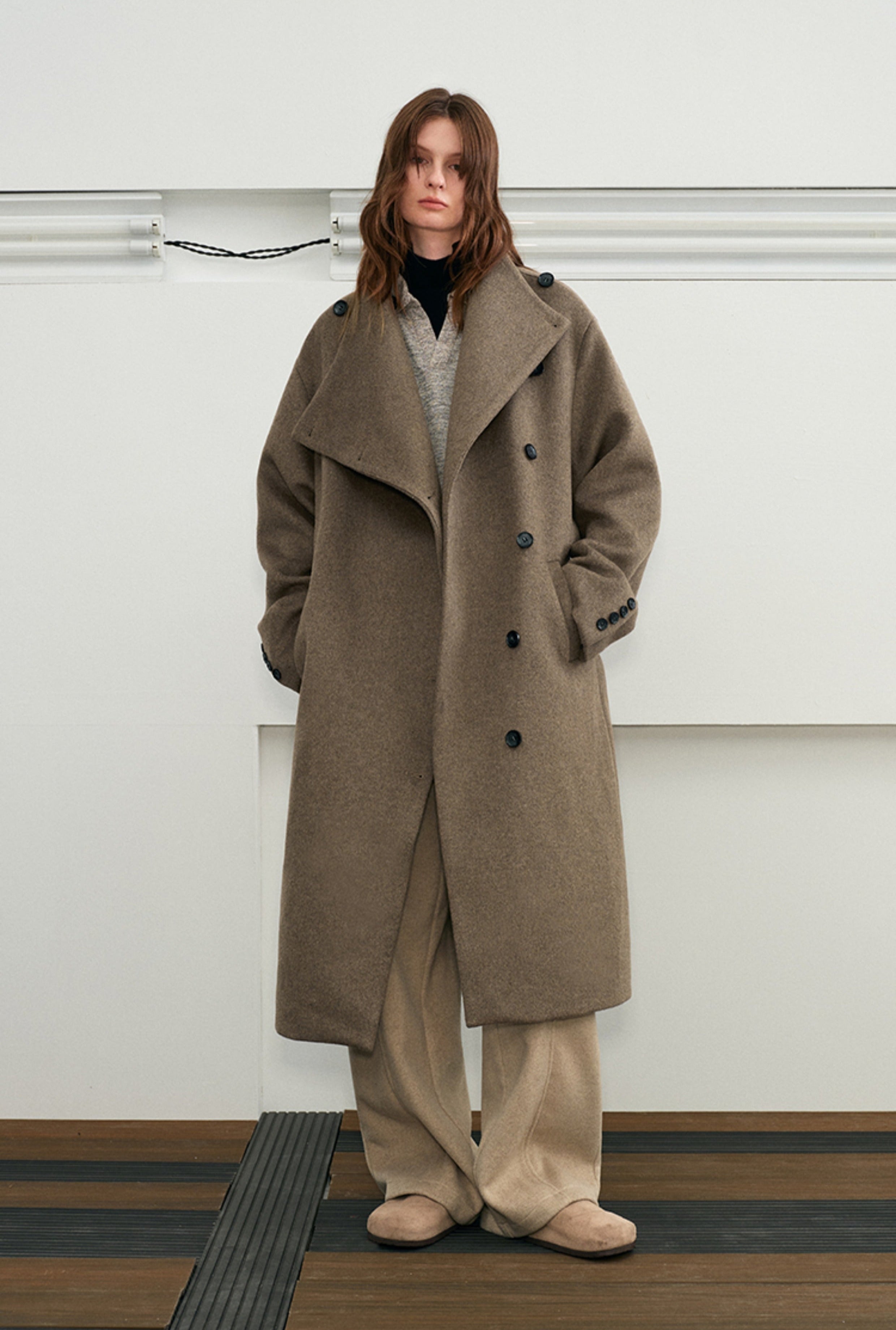 KREATE Avant-Garde Modular Wool Overcoat